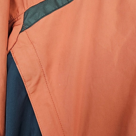 Patagonia Women's Orange Black Lightweight Windbreaker Jacket Activewear Medium - Picture 5 of 13